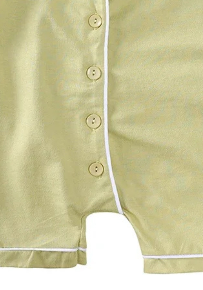 Pyjama Bébé Été Vert Pomme pas cher