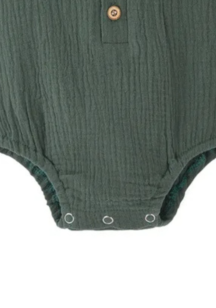 Pyjama Bébé Été Olive pas cher