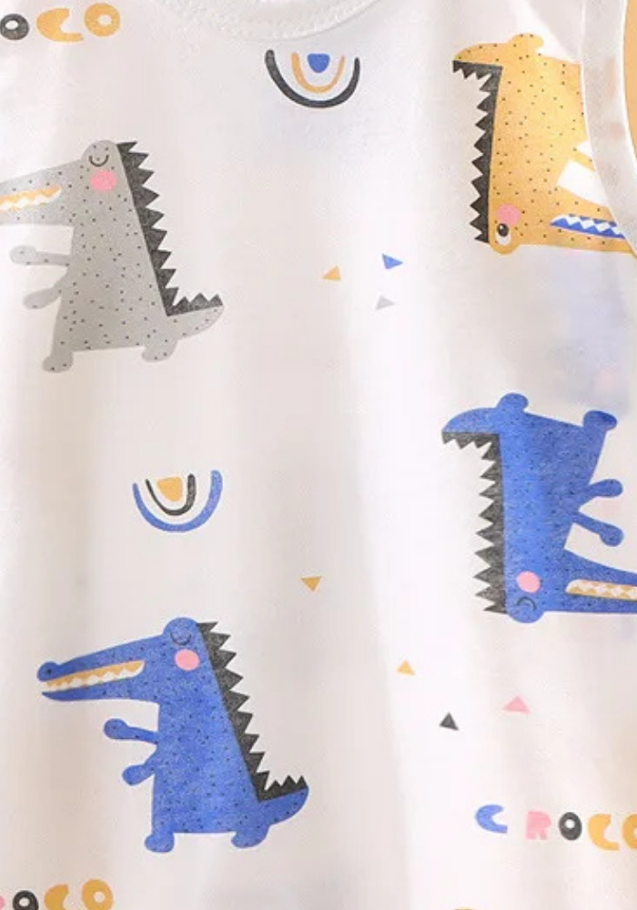 Pyjama Short Bébé Été Crocodile pas cher