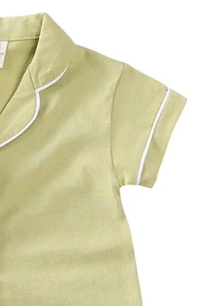 Pyjama Bébé Été Vert Pomme
