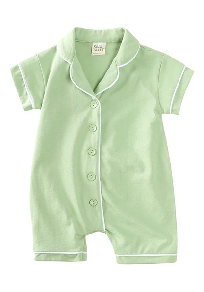 Pyjama Bébé Été vert Chic pas cher