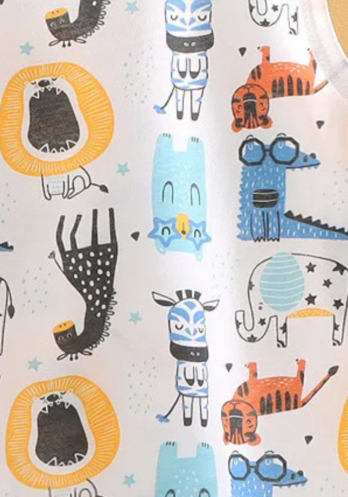 Pyjama Short Bébé Été Savane pas cher