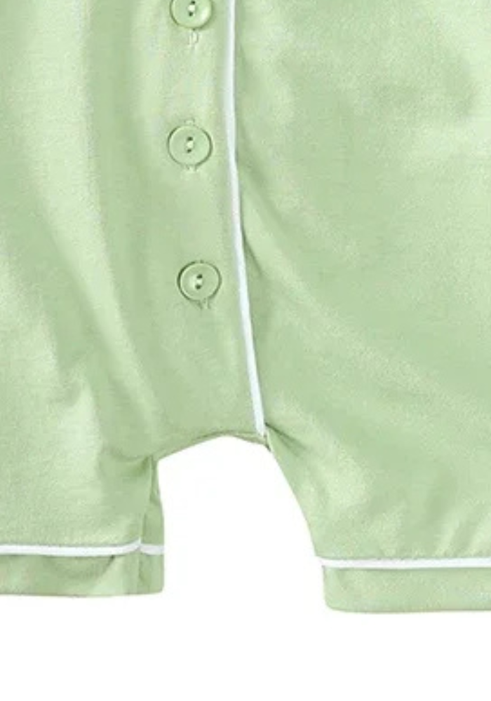 Pyjama Bébé Été Vert Anis pas cher