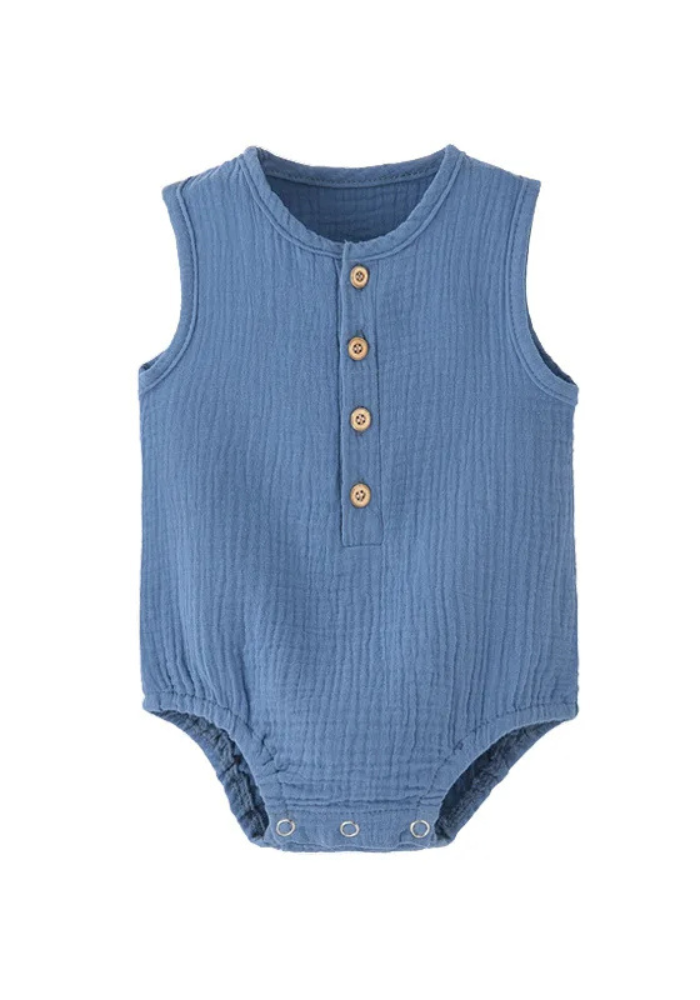 Pyjama Bébé Été Couleur bleu pas cher