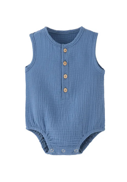 Pyjama Bébé Été Couleur bleu pas cher