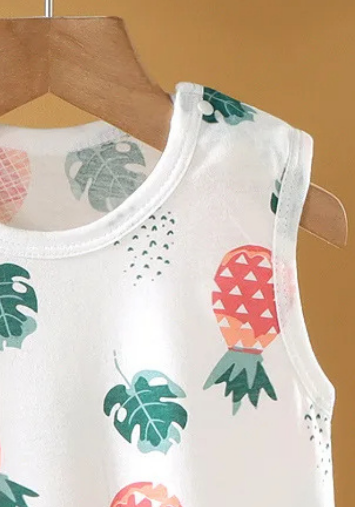 Pyjama Short Bébé Été Ananas