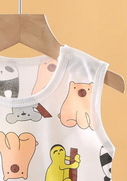 Pyjama Short Bébé Été Animaux