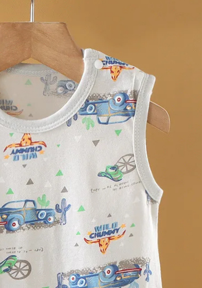 Pyjama Short Bébé Été Voiture
