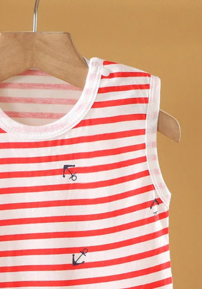Pyjama Short Bébé Été Marin