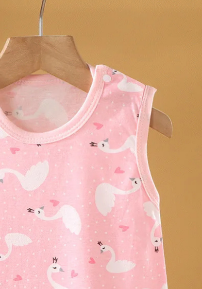 Pyjama Short Bébé Été Cygne