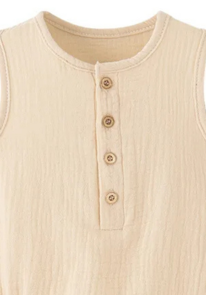 Pyjama Bébé Été Beige