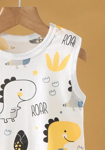 Pyjama Short Bébé Été Dino