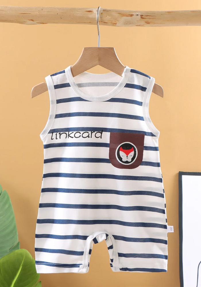 Pyjama Short Bébé Été Rayure
