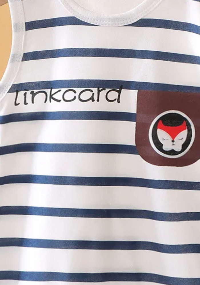 Pyjama Short Bébé Été Rayure pas cher