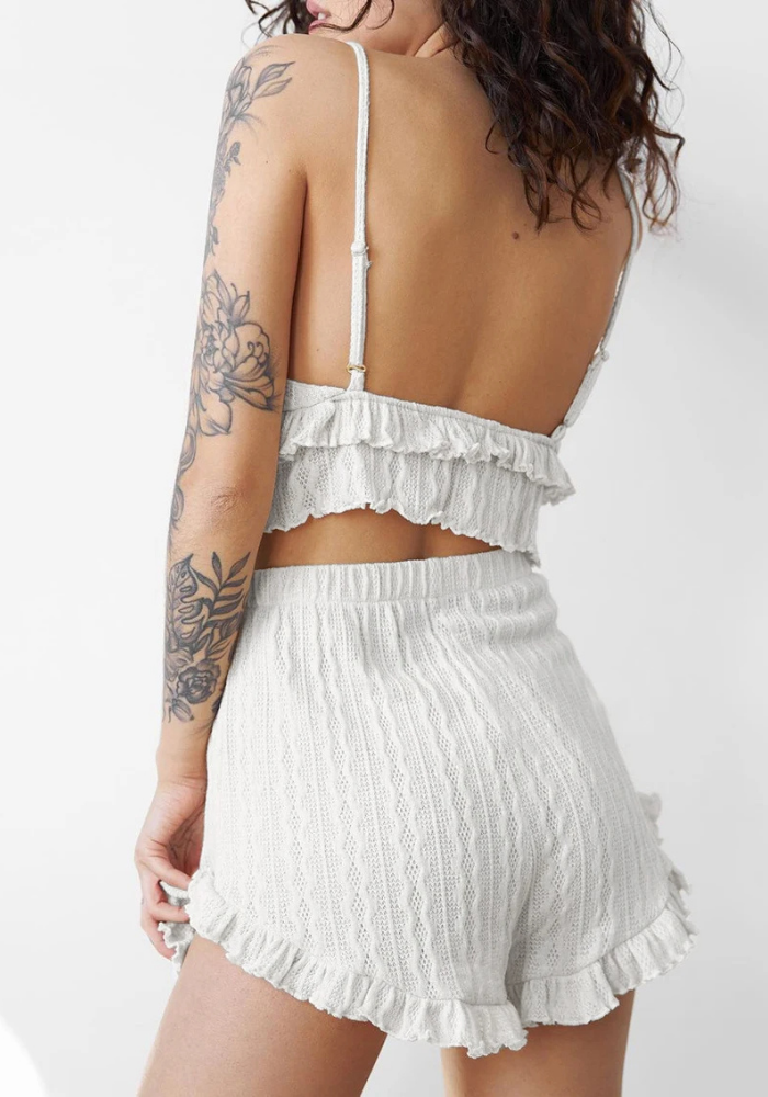 Pyjama Short et Brassière Femme pas cher