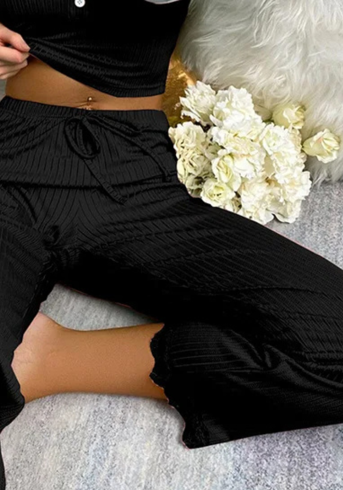 Pyjama Simple Noir Femme pas cher