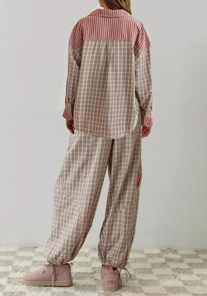 Pyjama Carreaux Tendance Femme pas cher