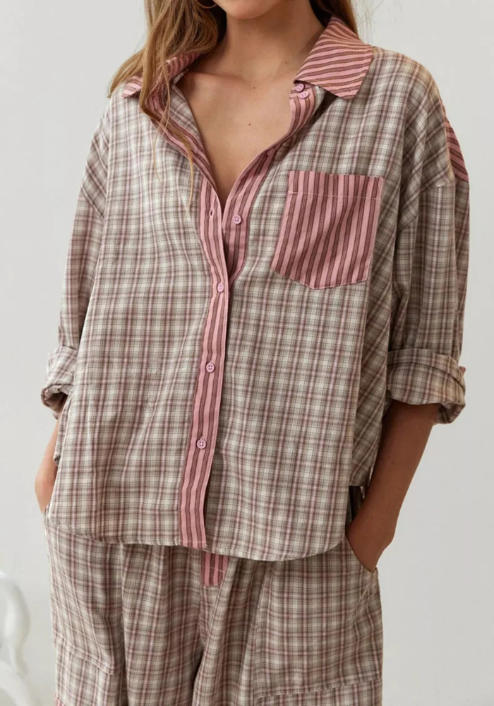 Pyjama Carreaux Tendance Femme