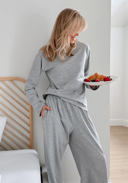 Pyjama Oversize Gris Femme pas cher