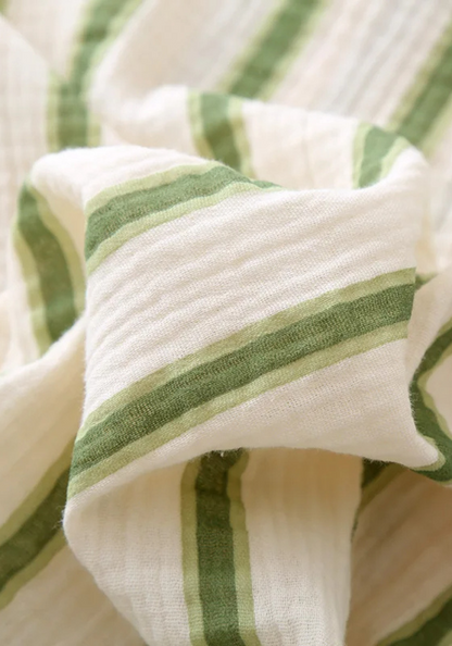 Pyjama Rayé Vert Femme