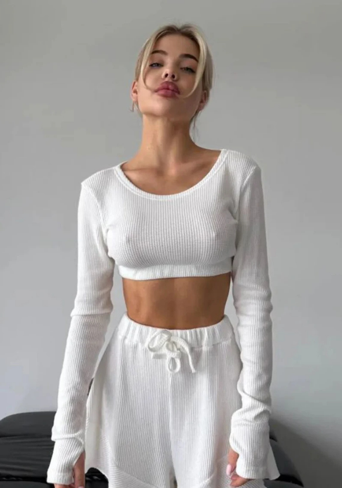 Pyjama Basique blanc Femme