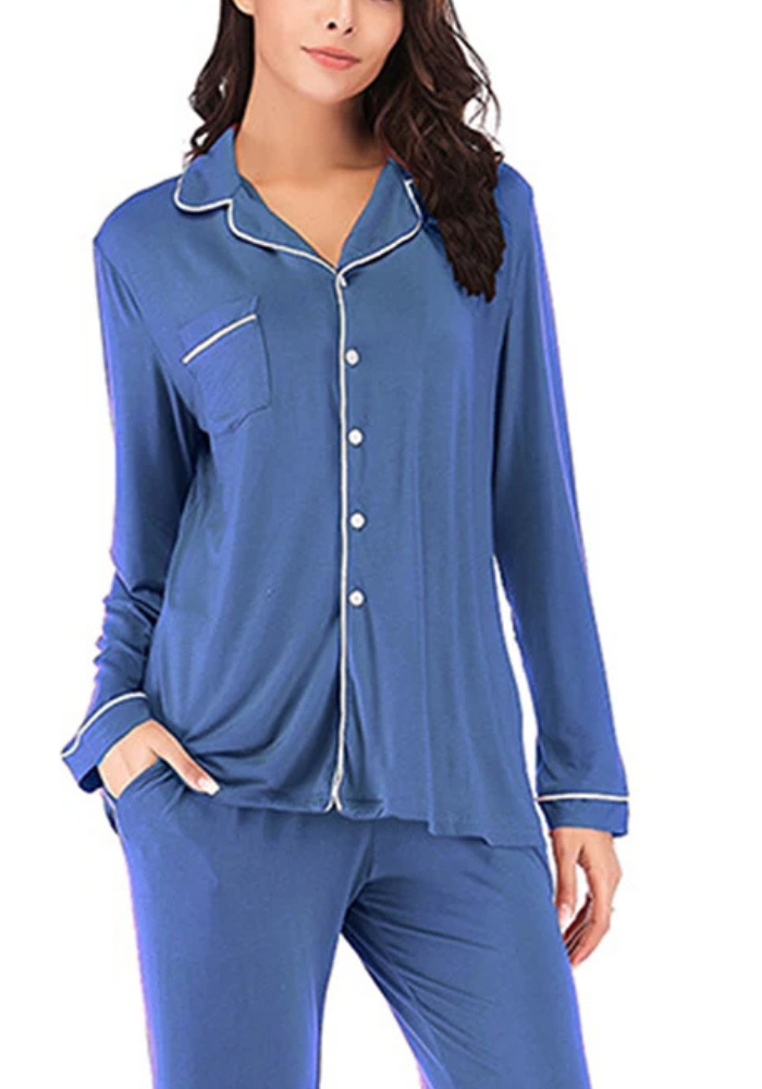 Pyjama Bleu Élégant