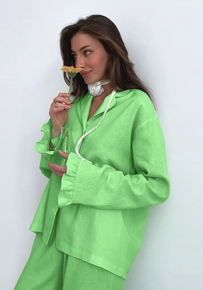 Pyjama Vert Fluo Femme