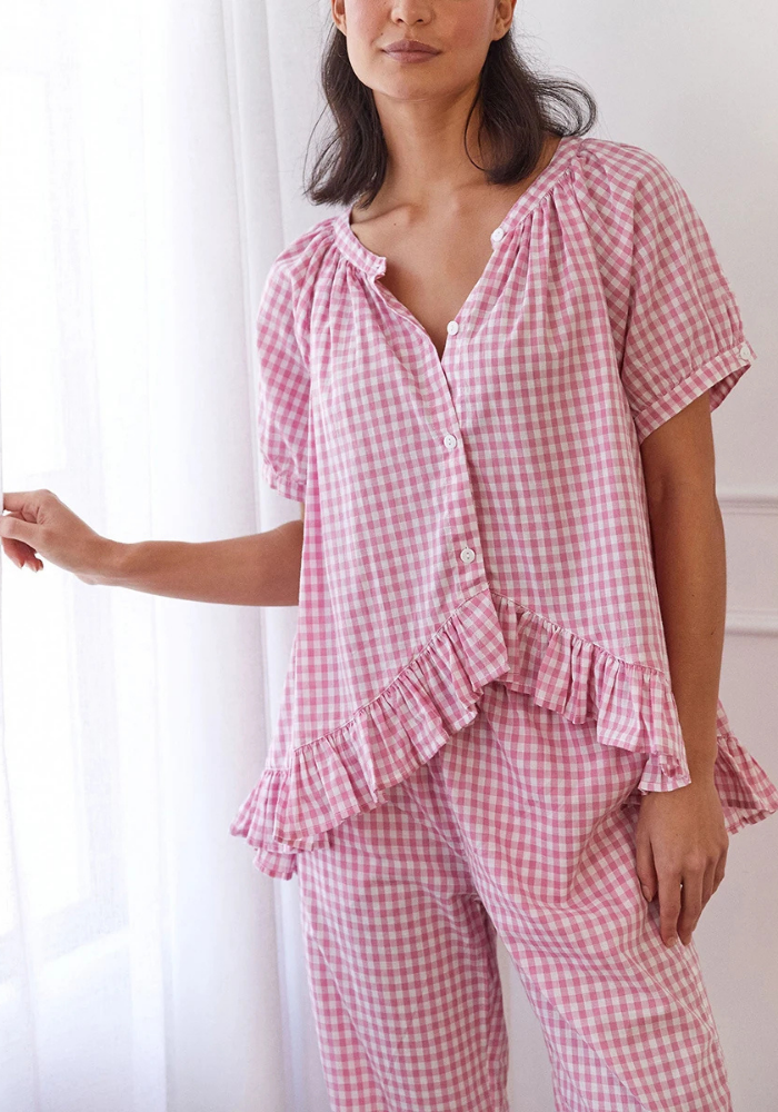 Pyjama Carreaux Vichy Femme