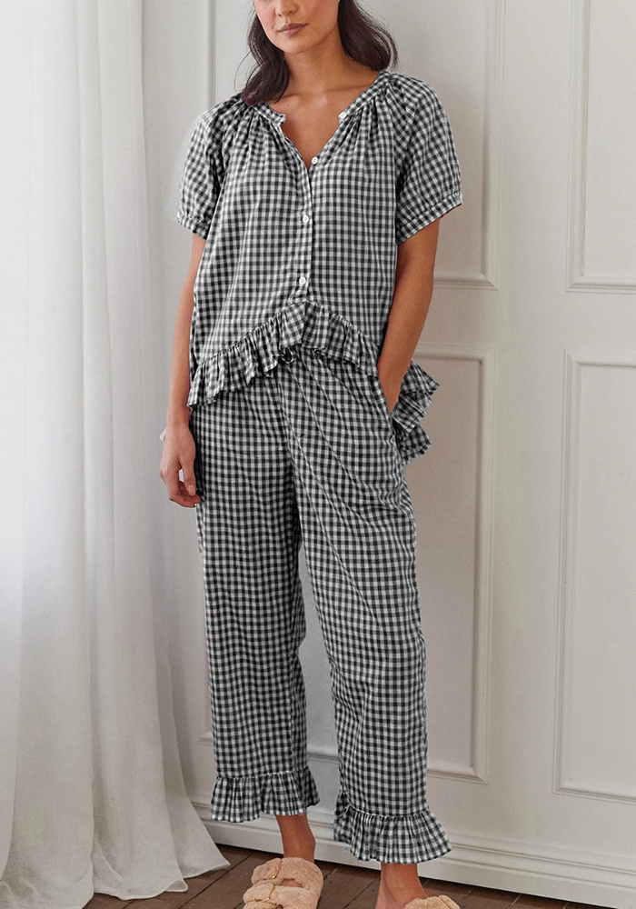 Pyjama Carreaux Vintage Femme