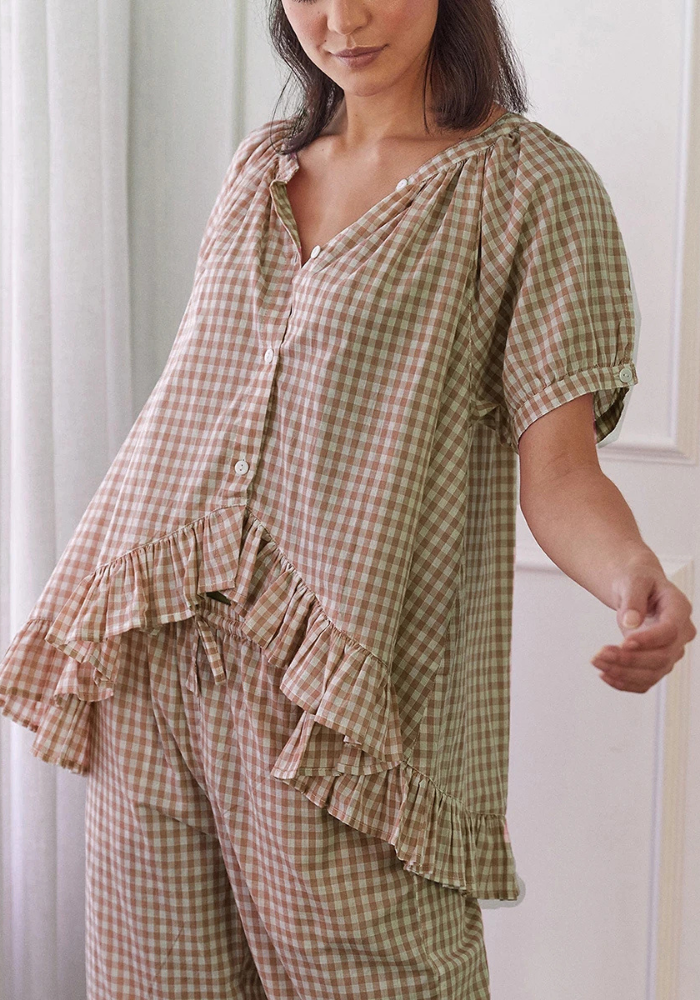 Pyjama Carreaux Vintage pas cher