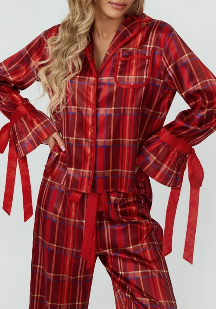 Pyjama Carreaux Noël Femme