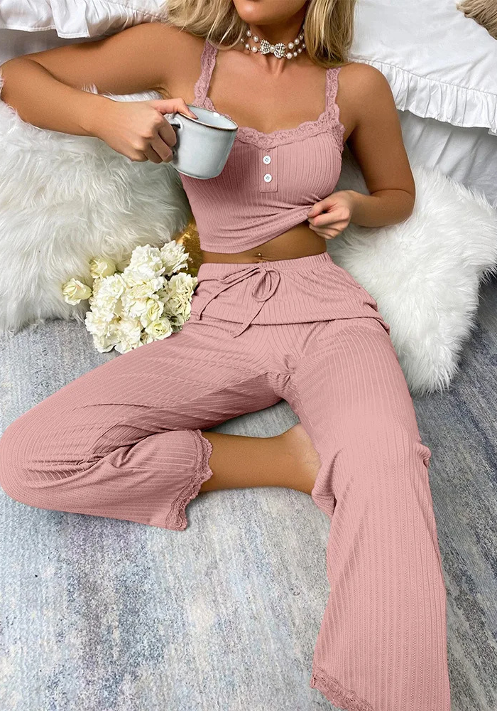 Pyjama Simple Rose Femme