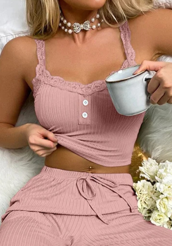 Pyjama Simple Rose Femme