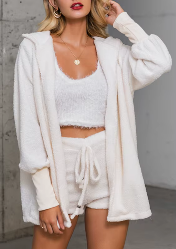 Pyjama Polaire Sexy Femme creme
