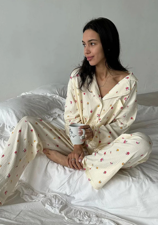 Pyjama Fleuri Femme