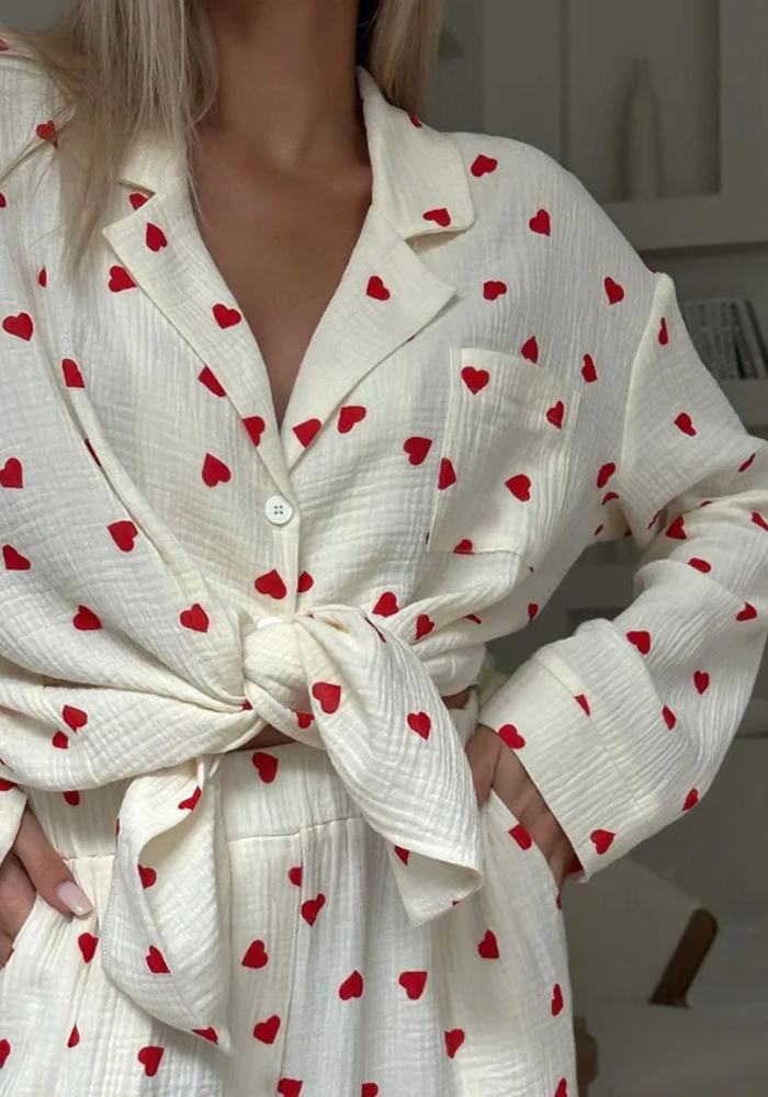 Pyjama Femme Coeur pas cher