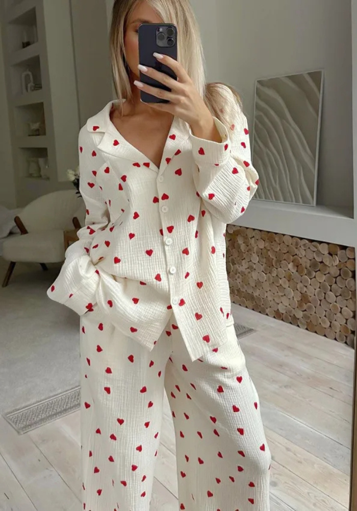 Pyjama Femme Coeur pas cher