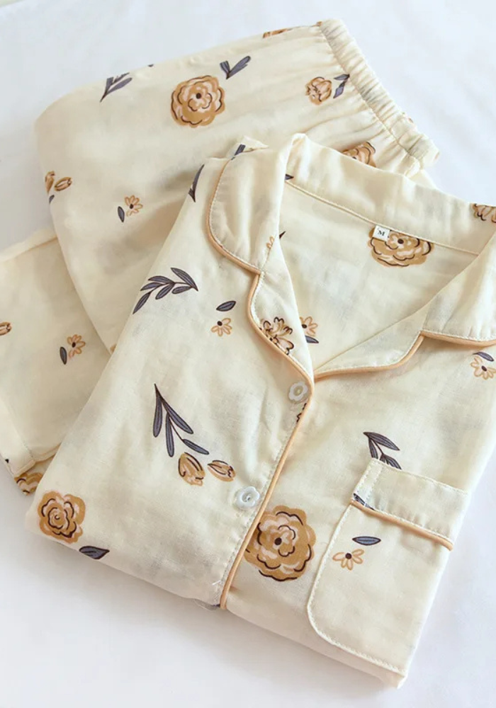 Pyjama Fleur Vintage Femme