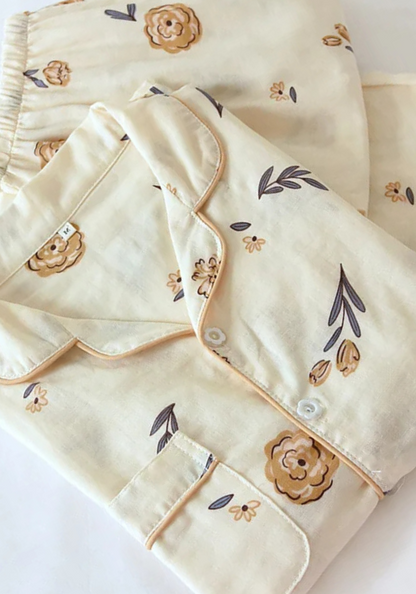 Pyjama Fleur Vintage Femme