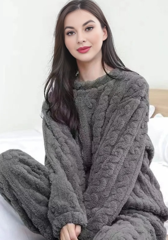 Pyjama Polaire Anthracite Femme