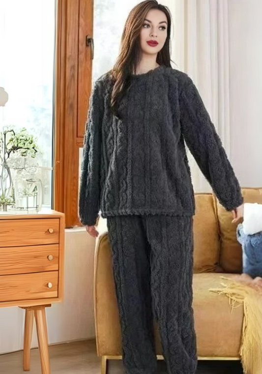 Pyjama Polaire Anthracite Femme