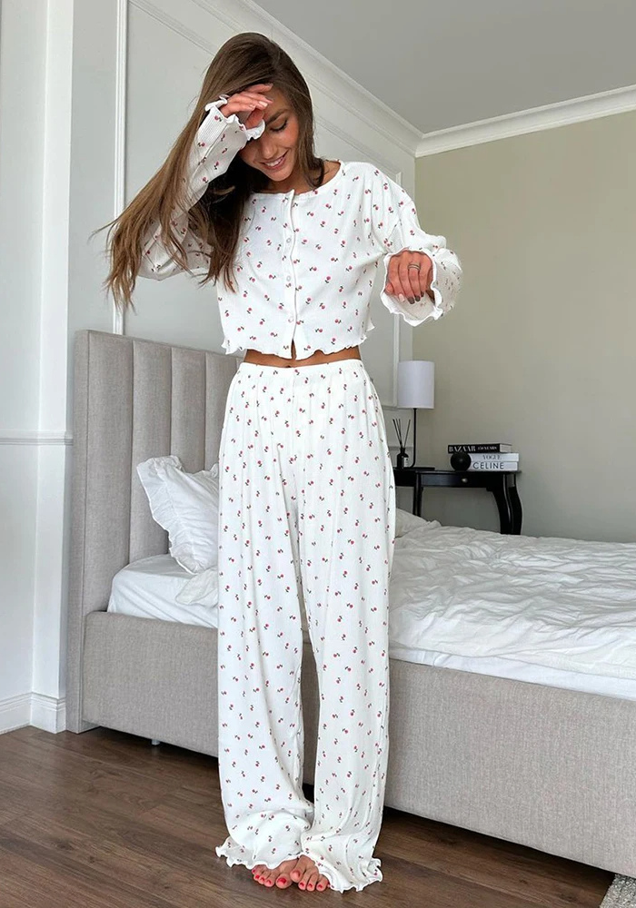 Pyjama Fleurs Femme