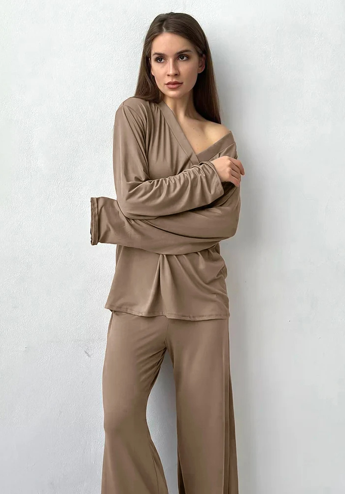 Pyjama Marron Femme