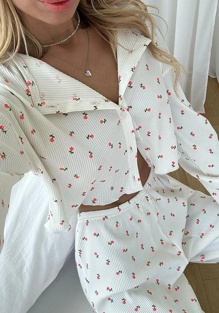 Pyjama Fleurs Femme