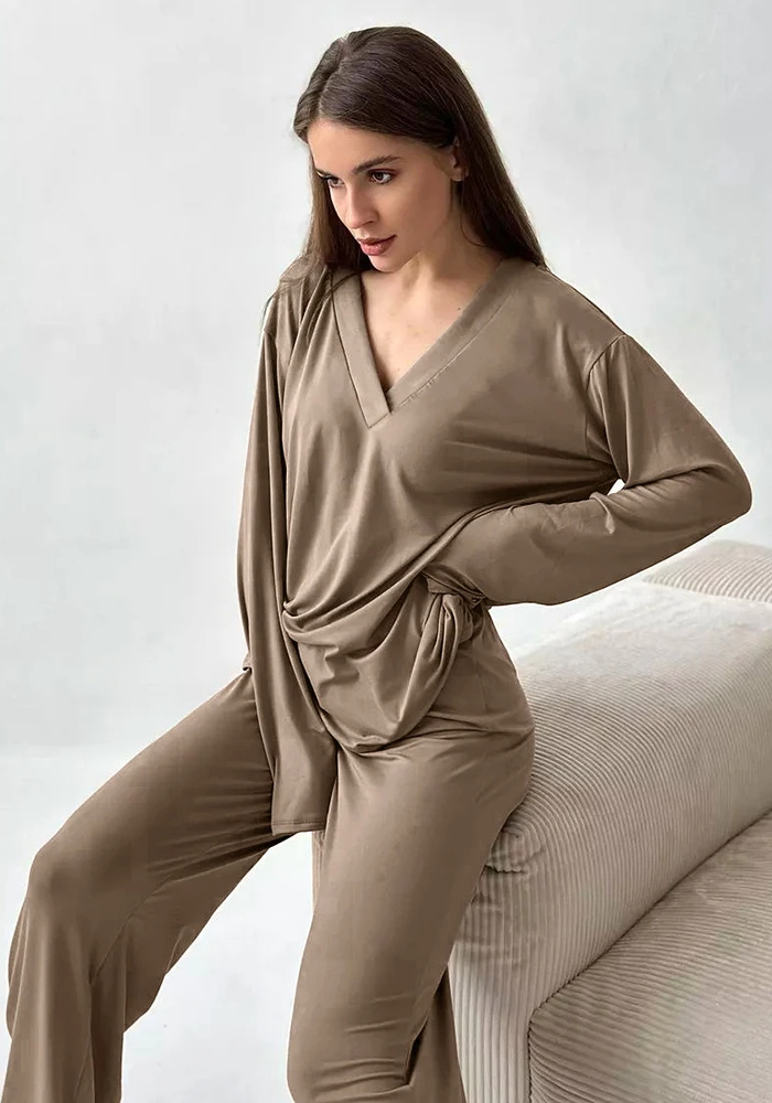 Pyjama Marron Femme pas cher