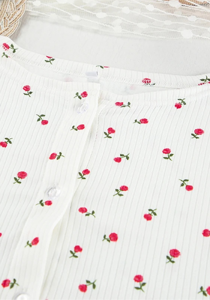 Pyjama Fleurs Femme pas cher