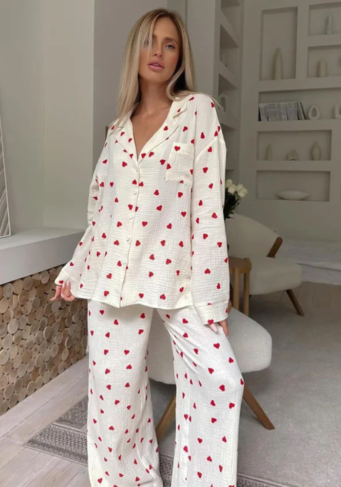 Pyjama Femme Coeur