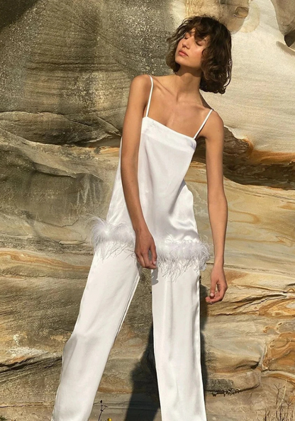 Pyjama Satin Sexy Femme