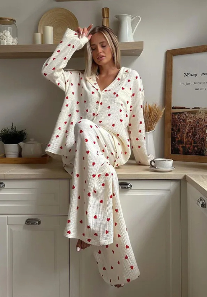 Pyjama Femme Coeur