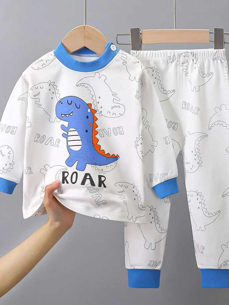 Pyjama Enfant Dinosaure Blanc